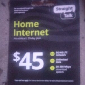 Home Internet $45 Prepaid Plan - Black